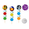 Brocheta de golosinas con chapa alfiler Halloween 58MM (Aprox. 50 g)