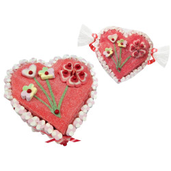 Tarta de golosinas corazón 1 base (Aprox. 460 g)