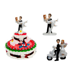 Tarta de golosinas figura boda 2 bases (Aprox. 1100 g)