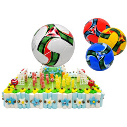 Tarta de golosinas campo balón fútbol (Aprox. 1800 g)