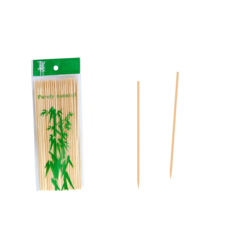 Pinchos de madera 20 cm. (50 uds.)