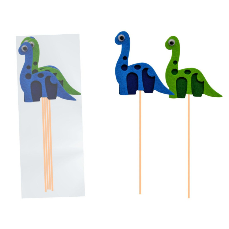 Pinchos de dinosaurio brontosaurus (4 uds.)