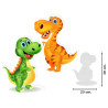Figura sticker Dinosaurios (23 x 30 cm.)