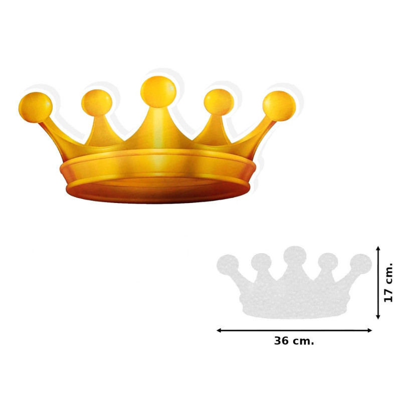Figura sticker Corona (36 x 17 cm.)