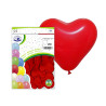 Bolsa de globos corazones rojos 33 x 32 cm. (50 uds.)