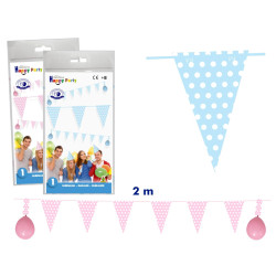 Guirnalda banderines triangulares (2 mts.)