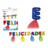 Guirnalda globos felicidades colores (2 mts.)