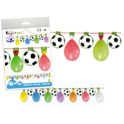 Guirnalda globos fútbol (5 mts.)