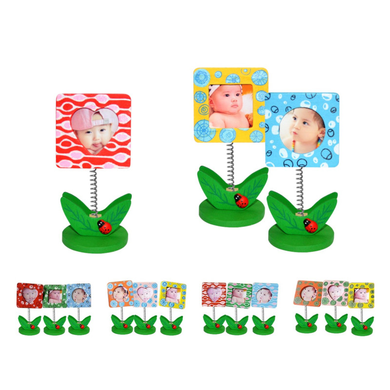 Pinza sujeta notas con portafotos figuras (10 cm.)