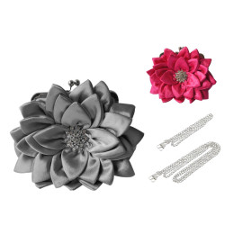 Bolso de fiesta flor (23x20 cm.)