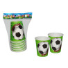 Vasos de cartón fútbol 8,5 cm. (10 uds.)