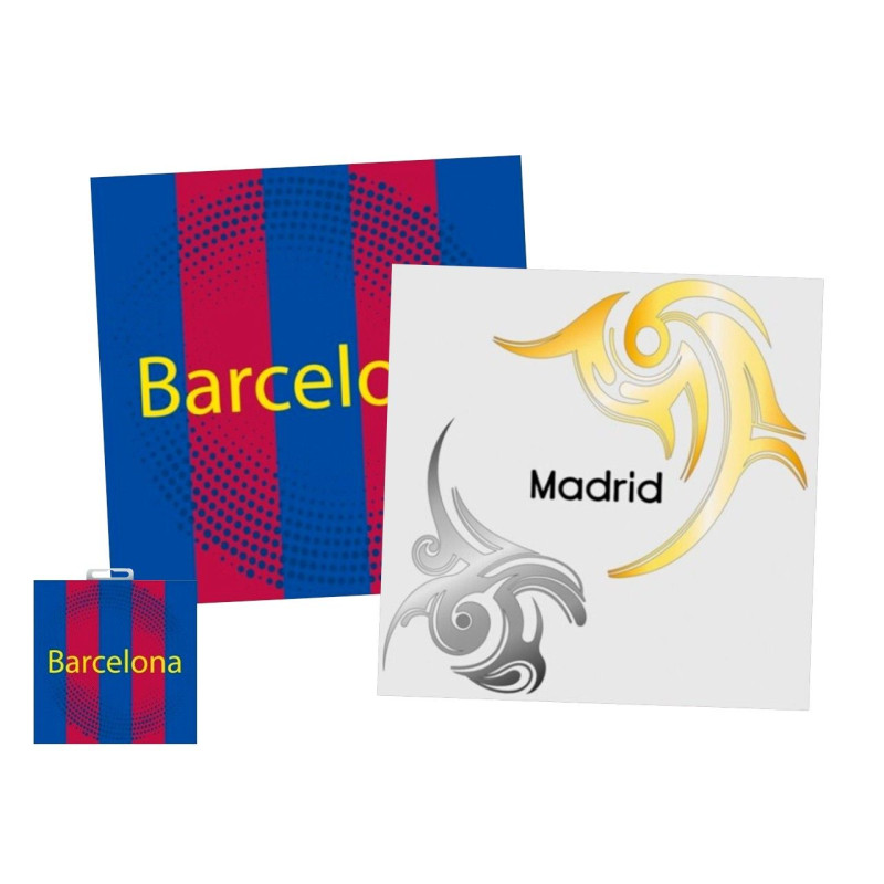 Servilletas de papel Barcelona/Madrid 33x33 cm. (20 uds.)