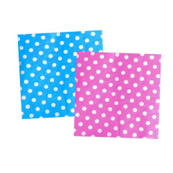 Servilletas de papel con lunares 33x33 cm. (20 uds.)