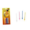 Velas palito multicolor 5,5 cm. (24 unds.)