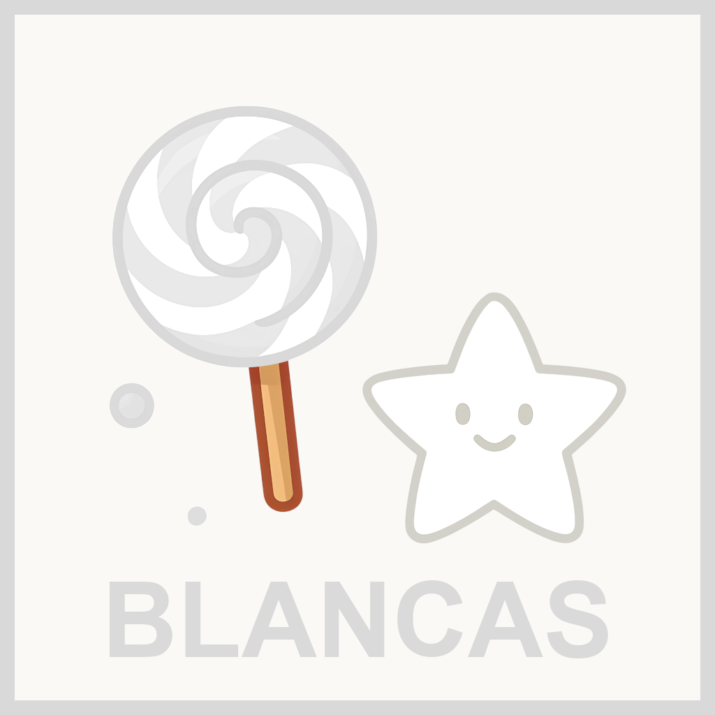 golosinas blancas