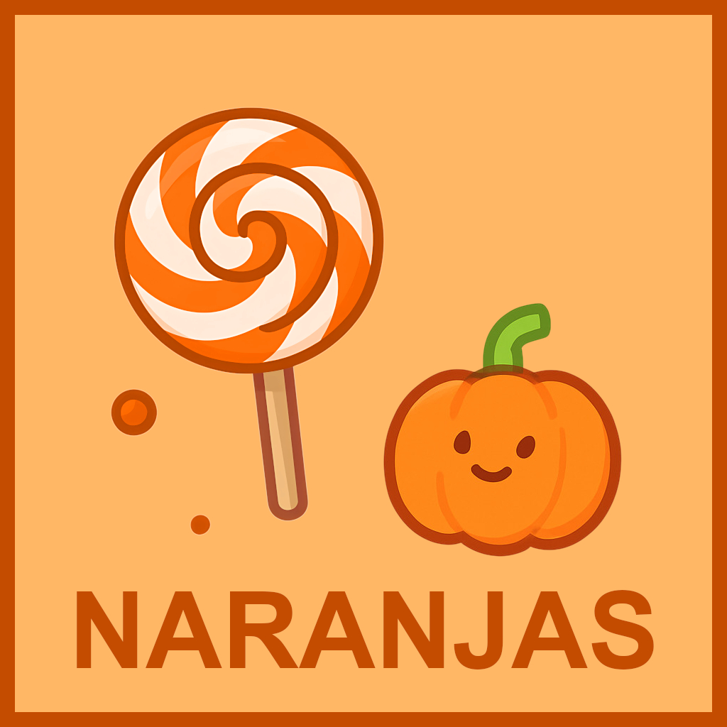 golosinas naranjas