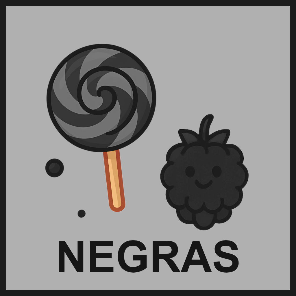 golosinas negras