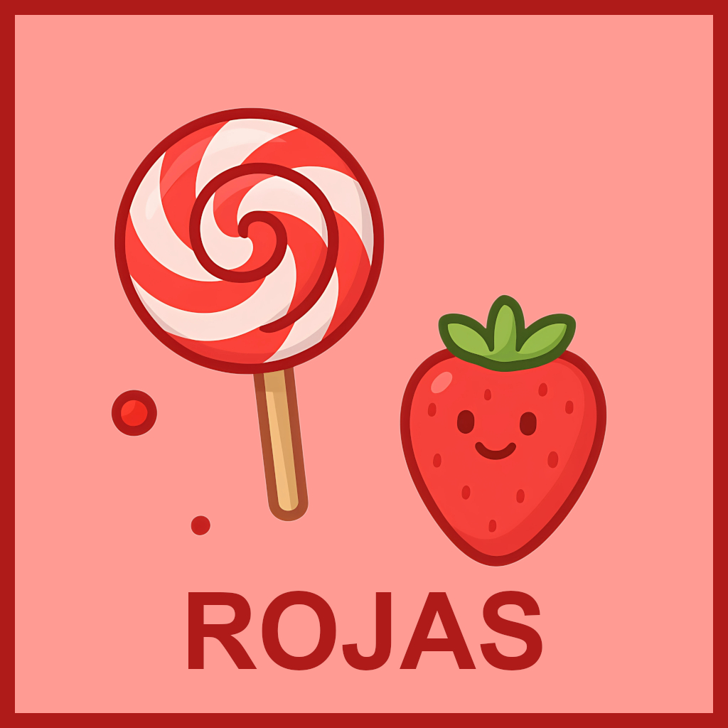 golosinas rojas