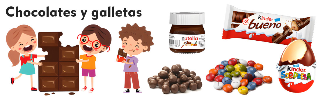 Chocolates y galletas